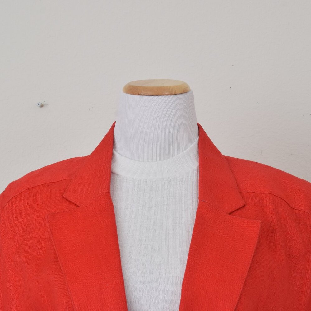Vintage‎ 90s Ramie Rd Blazer by Chaus | size 8 - Picture 12 of 13